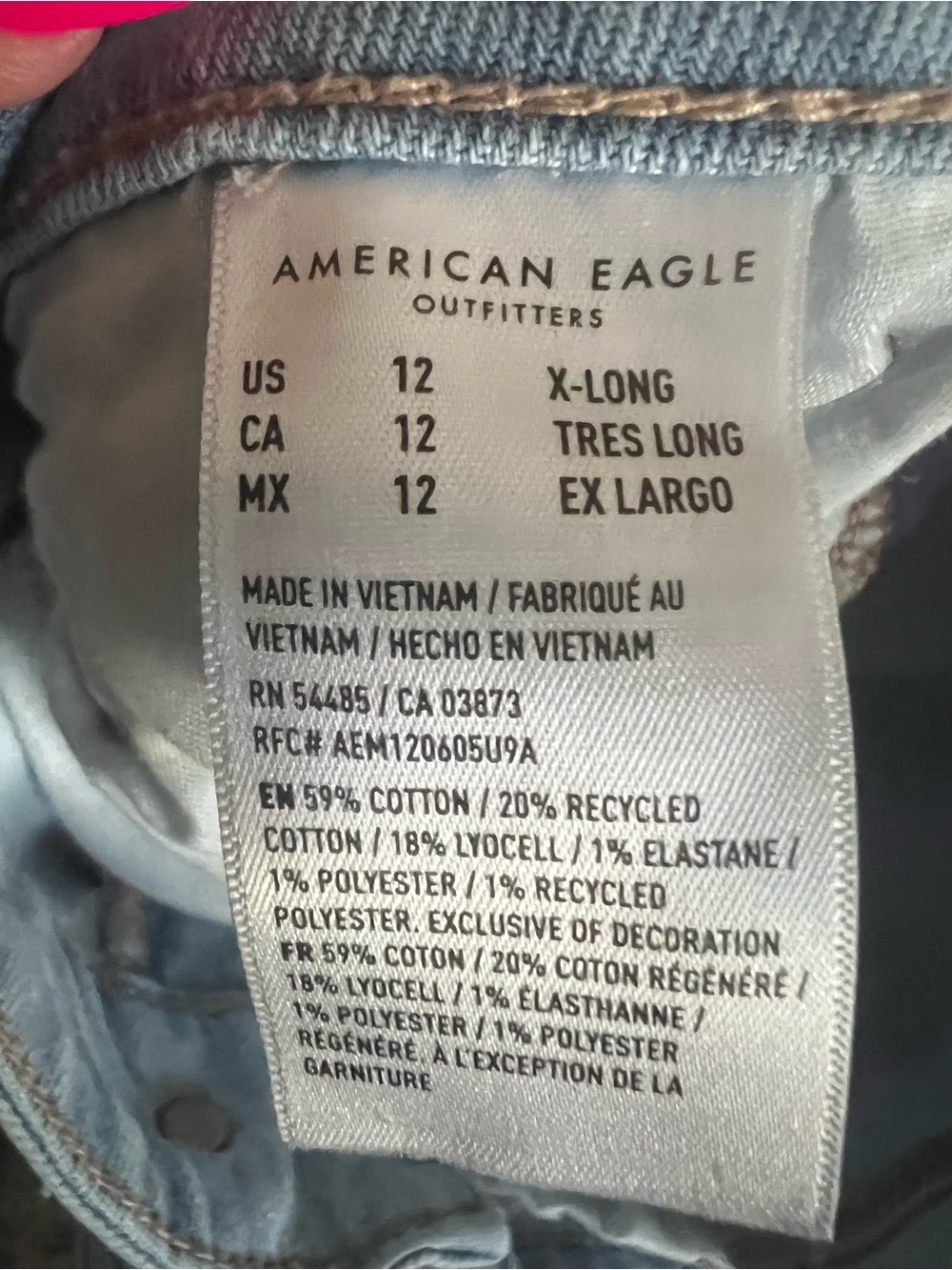 American Eagle Outfitters Light Blue Women's Wide Leg Jeans.